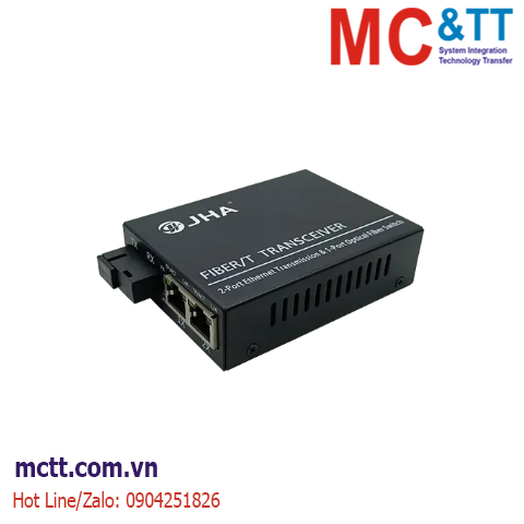 Bộ chuyển đổi quang điện 2 cổng Gigabit Ethernet sang quang JHA Tech JHA-G12