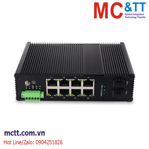 Switch công nghiệp quản lý 8 cổng Gigabit PoE + 2 cổng Gigabit SFP JHA Tech JHA-MIGS28HP-WEB