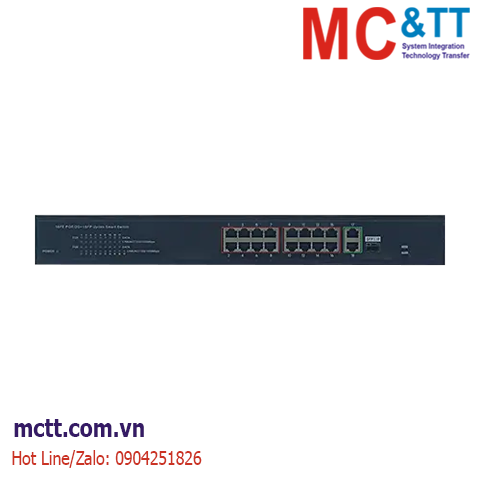 Switch 16 cổng PoE + 2 cổng Gigabit Ethernet + 1 Gigabit SFP JHA Tech JHA-P312016CBH
