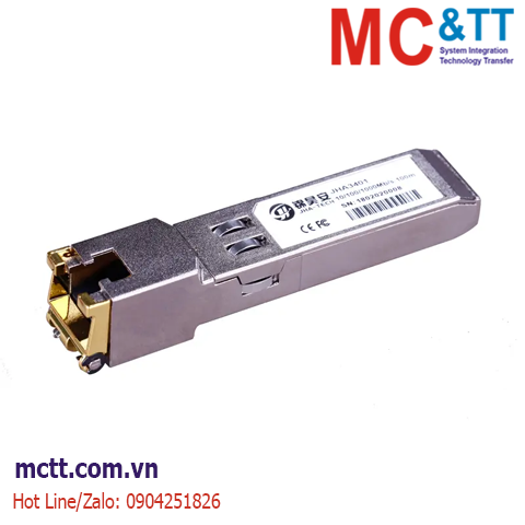 Module đồng SFP công nghiệp 1.25Gb/s, 10/100/1000BASE-T, RJ45 JHA Tech JHA3401