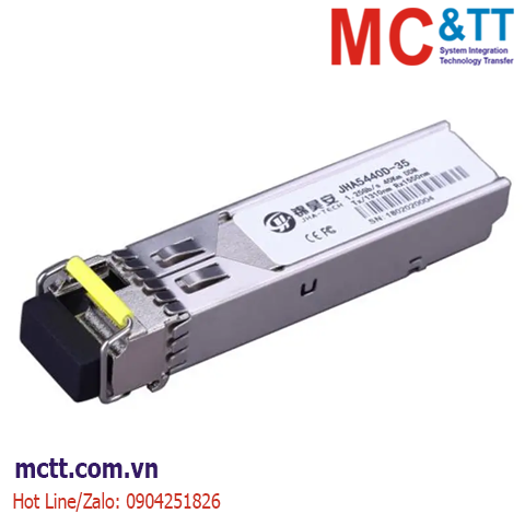 Module quang SFP công nghiệp 1.25Gb/s, Single-mode, 1310nm Tx/1550nm Rx, Single Fiber, 40Km JHA Tech JHA5440D-35
