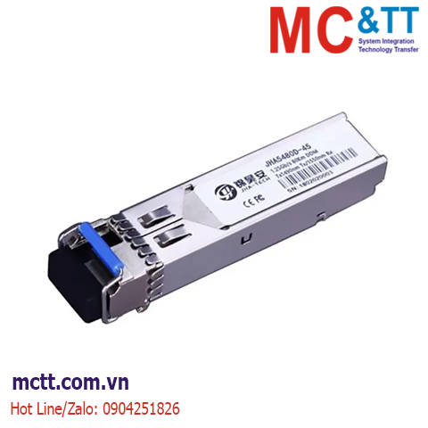 Module quang SFP công nghiệp 1.25Gb/s, Single-mode, 1490nm Tx/1550nm Rx, Single Fiber, 80Km JHA Tech JHA5480D-45