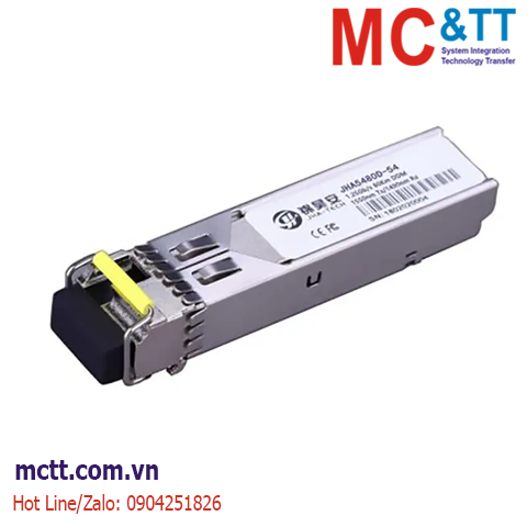 Module quang SFP công nghiệp 1.25Gb/s, Single-mode, 1550nm Tx/1490nm Rx, Single Fiber, 80Km JHA Tech JHA5480D-54