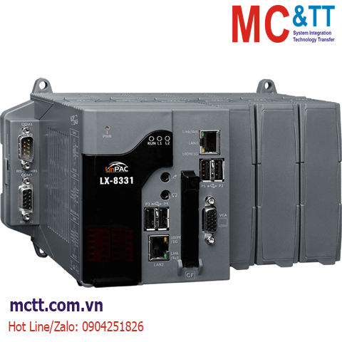 Bộ lập trình nhúng Linux PAC với CPU x86 + 3 khe cắm module I/O ICP DAS LX-8331 CR