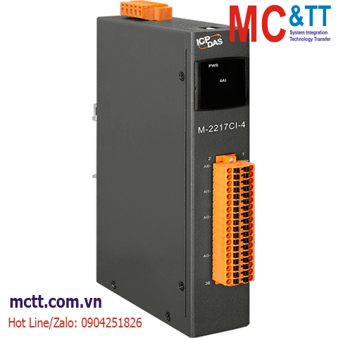 Module RS-485 Modbus RTU 4 kênh đầu vào tương tự AI ICP DAS M-2217CI-4 CR