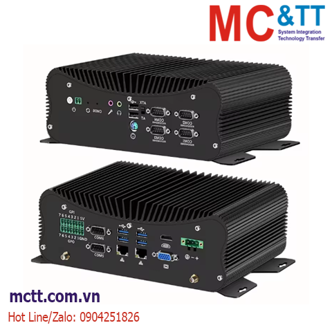 Máy tính nhúng công nghiệp không quạt (2 LAN + 6 COM) MCTT MBOX-2L6C-12TH