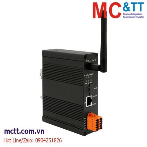 Bộ dữ liệu tập trung Radio 433 MHz Modbus 1xRS-232 + 1xRS-485 + 1xEthernet ICP DAS MDC-211-433 CR