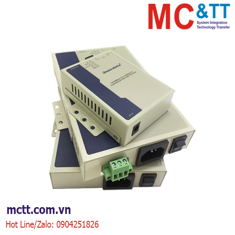 Bộ chuyển đổi quang điện 1 cổng Ethernet 3onedata MODEL1100-SS-ST-20KM-220VAC (Single fiber, Single-mode, ST, 20KM)