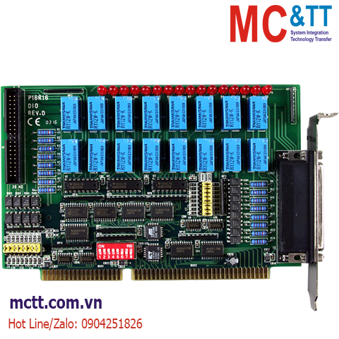 Card ISA 16 kênh DI + 16 kênh Relay ICP DAS P16R16DIO CR