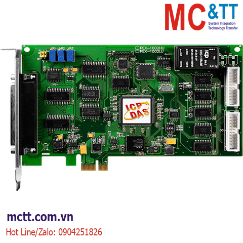 Card PCI Express 32 kênh AI 12 bits, 110 kS/s + 3 kênh Timer/Counter/Frequency +16 kênh vào/ra số DIO ICP DAS PEX-1002L CR