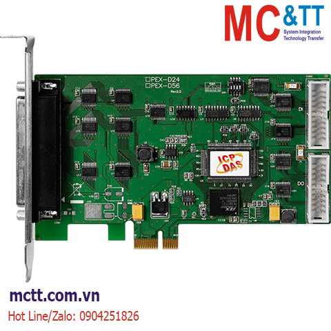 Card PCI Express 56 kênh vào/ra số DI/DO ICP DAS PEX-D56 CR
