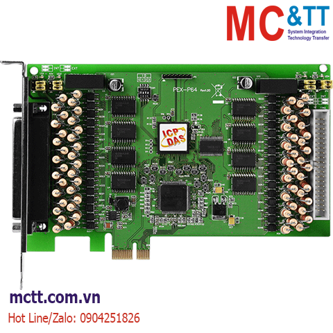 Card PCI Express 64 kênh DI ICP DAS PEX-P64 CR