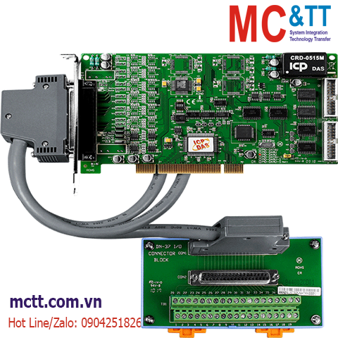 Card PCI 4 kênh AO + 16 kênh DI/DO + 3 kênh Timer/Counter/Frequency ICP DAS PIO-DA4U/S CR