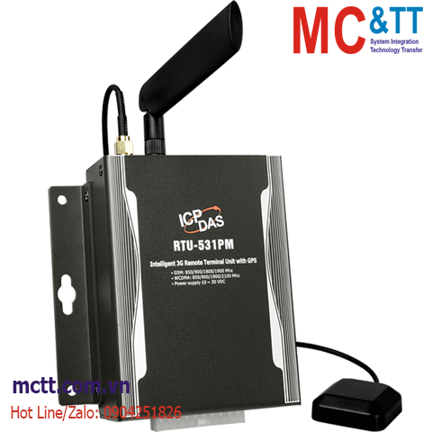 Modem RTU WCDMA (3G) + GPS ICP DAS RTU-531PM CR