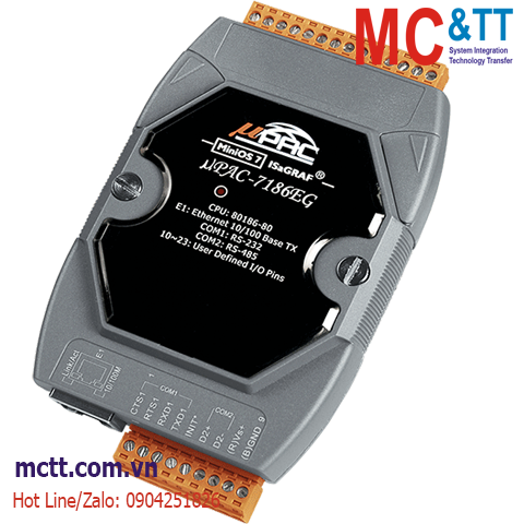Bộ lập trình nhúng ISaGRAF PAC CPU 80186-80 + MiniOS7 ICP DAS uPAC-7186EG CR