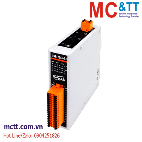 Module USB 16 kênh DI + 16 kênh DO ICP DAS USB-2255-32 CR