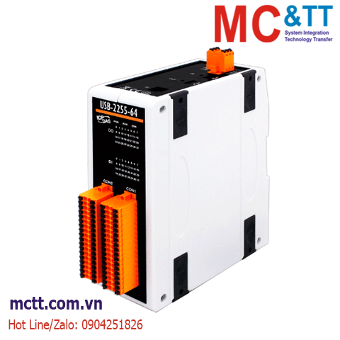 Module USB 32 kênh DI + 32 kênh DO ICP DAS USB-2255-64 CR
