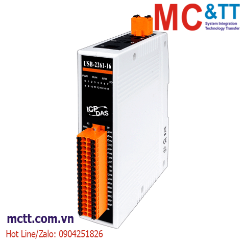 Module USB 16 kênh đầu ra Relay ICP DAS USB-2261-16 CR