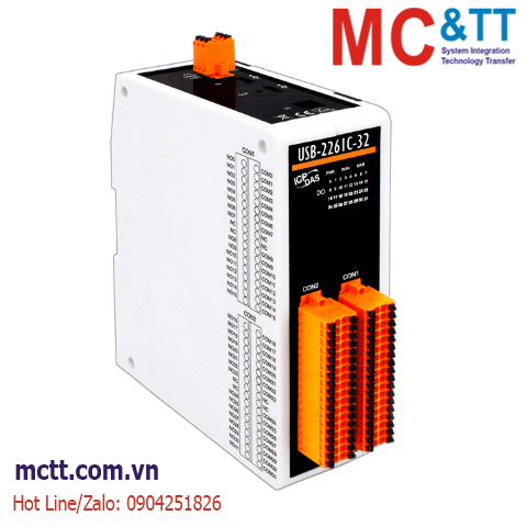 Module USB 32 kênh đầu ra PhotoMOS Relay ICP DAS USB-2261C-32 CR