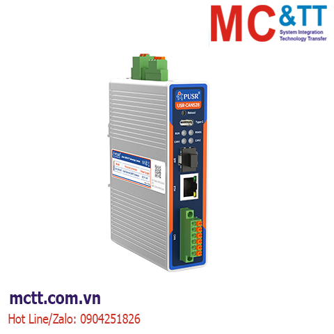 Bộ chuyển đổi CAN/CAN FD sang quang, Ethernet và RS-485 PUSR USR-CAN528