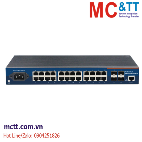 Switch công nghiệp Layer 3 quản lý 24 cổng Gigabit Ethernet + 4 cổng 10G SFP+ USR-ISGX424-SFP