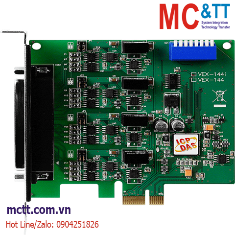 Card PCI Express 4 cổng RS-422/485 ICP DAS VEX-144i CR