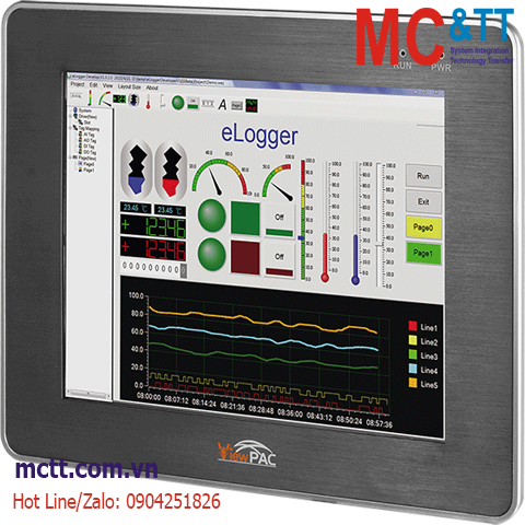 Màn hình cảm ứng lập trình nhúng ViewPAC 10.4 inch CPU PXA270+ WinCE 5.0 ICP DAS VP-4131-EN CR