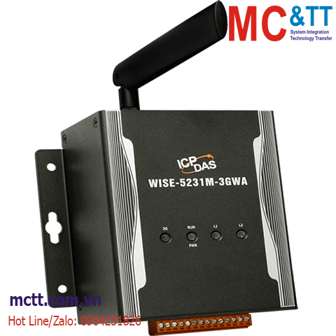 Bộ điều khiển nhúng IoT (IIoT Edge Controller) + WCDMA (3G) ICP DAS WISE-5231M-3GWA CR