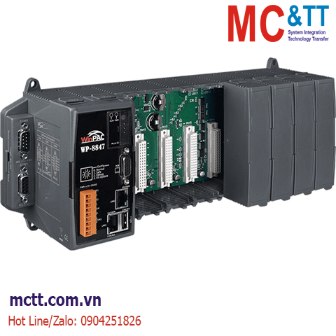 Bộ lập trình nhúng ISaGRAF PAC CPU PXA270+ WinCE 5.0 + 8 khe cắm module I/O ICP DAS WP-8847-EN CR