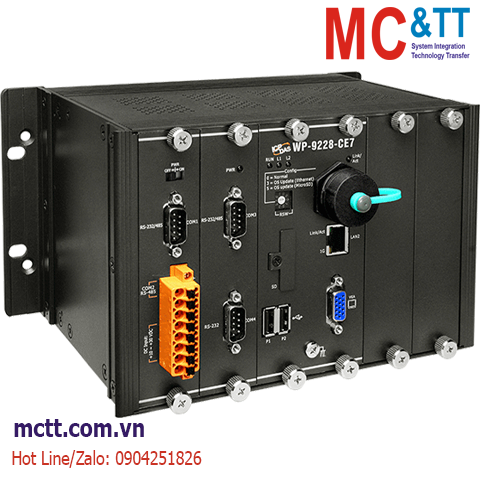 Bộ lập trình nhúng Win-GRAF PAC CPU Cortex-A8 + WinCE 7.0 + 2 khe cắm module I/O ICP DAS WP-9228-CE7 CR