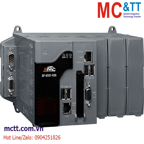 Bộ lập trình nhúng ISaGRAF PAC CPU x86 + WinCE 6.0 + 3 khe cắm module I/O ICP DAS XP-8337-CE6 CR