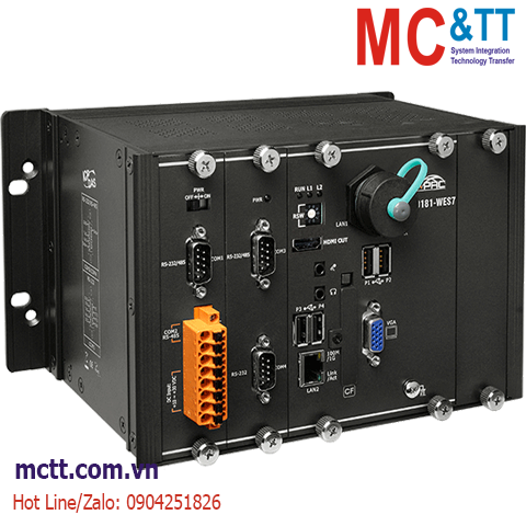 Bộ lập trình nhúng Windows PAC với CPU E3845 WES7 + 1 khe cắm module I/O ICP DAS XP-9181-WES7 CR