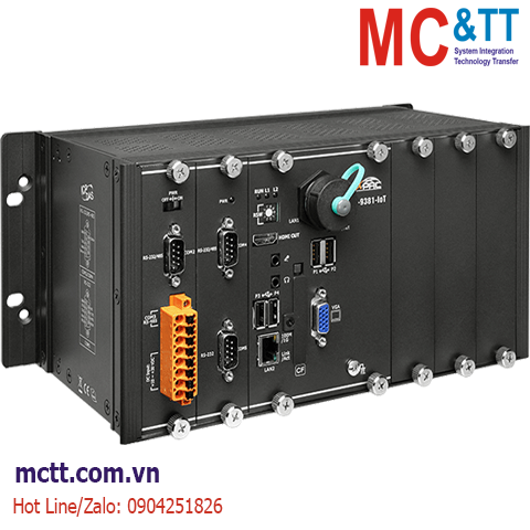 Bộ lập trình nhúng Windows PAC với CPU E3845 Win10 IoT + 3 khe cắm module I/O ICP DAS XP-9381-IoT CR