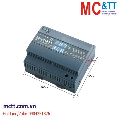 Bộ đổi nguồn AC/DC Din-Rail MCTT-ZDR-150-24 150W, 24VDC, 6.2A