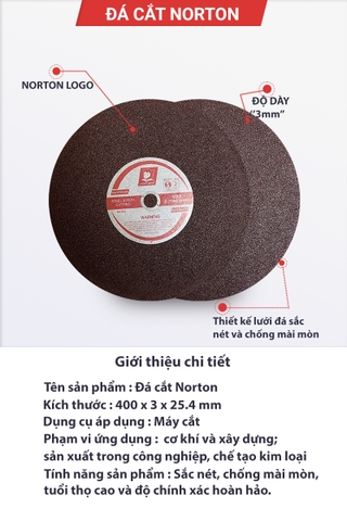 Đá cắt Bear (Gấu) 400 x 3 x 25,4mm