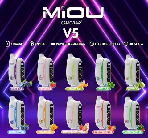 POD 1 LẦN - MIOU V5 18000 PUFFS PHIÊN BẢN 2024