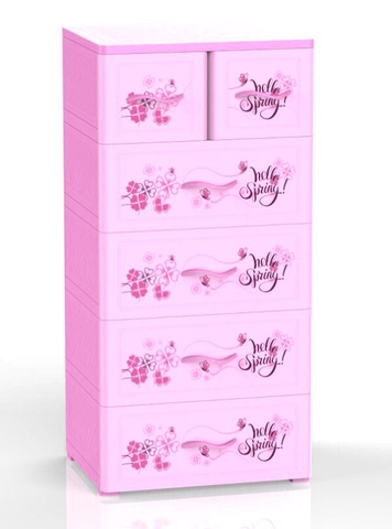 TỦ TTP 5 NGĂN MÀU HỒNG ĐẠI  ĐỒNG TIẾN