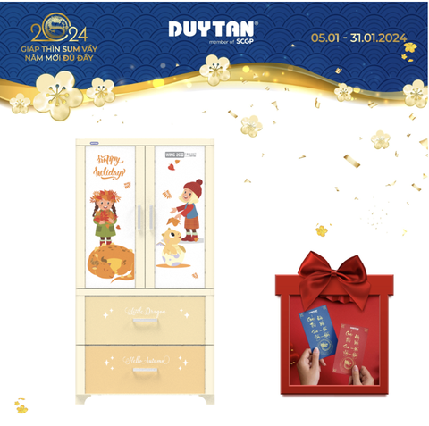 TỦ WING 2C - 2N -KEM-RỒNG MÙA HÈ