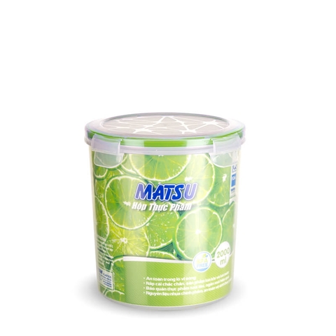 HỘP THỰC PHẨM TRÒN 2000ML DUY TÂN