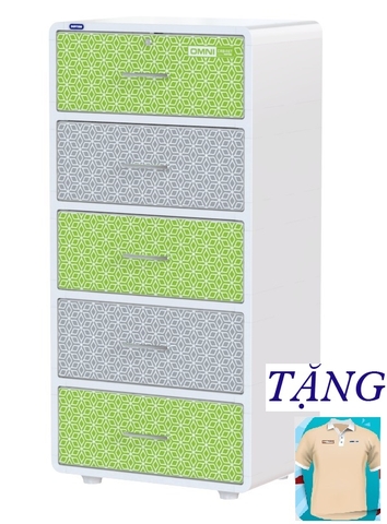 Tủ nhựa Omni 5 ngăn DUY TÂN ( LÁ )