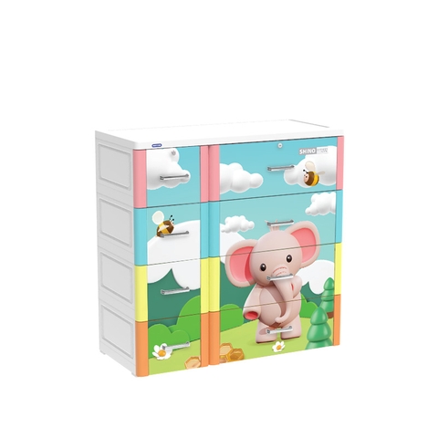 Tủ SHINO 4 TẦNG 8 HỘC DUY TÂN ĐA SẮC VOI