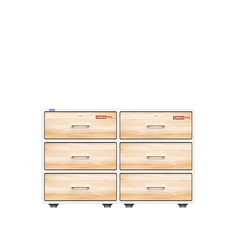 KỆ OMNI 6 NGĂN CAO DUY TÂN ( TRẮNG GỖ NHẠT )