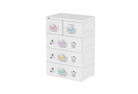 Tủ Mina Baby-L 4 Ngăn- Hồng