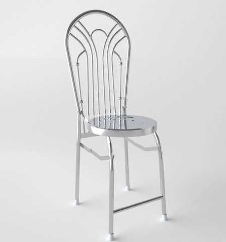 Ghế dựa xếp inox phi 32