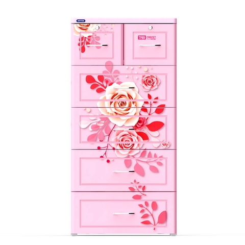 TỦ TABI 5 NGĂN MÀU HỒNG DUY TÂN
