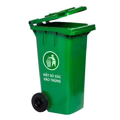 THÙNG RÁC CÔNG CỘNG 120L  NẮP KÍN HIỆP THÀNH