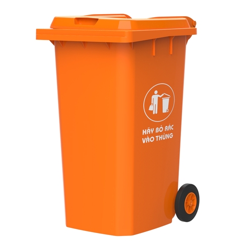 THÙNG RÁC NẮP KÍN 240 LÍT DUY TÂN
