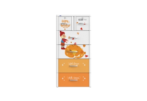 Tủ TABI L 5 Ngăn- Trắng Rồng ngủ đông