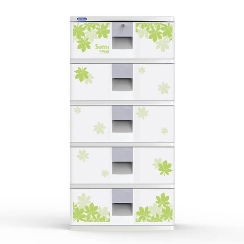 TỦ SUMI 5 NGĂN MÀU TRẮNG DUY TÂN