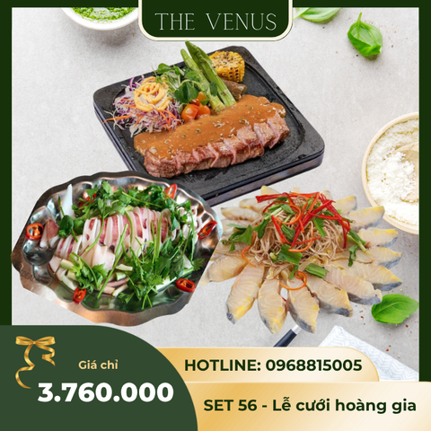 MENU 56- lễ cưới hoàng gia